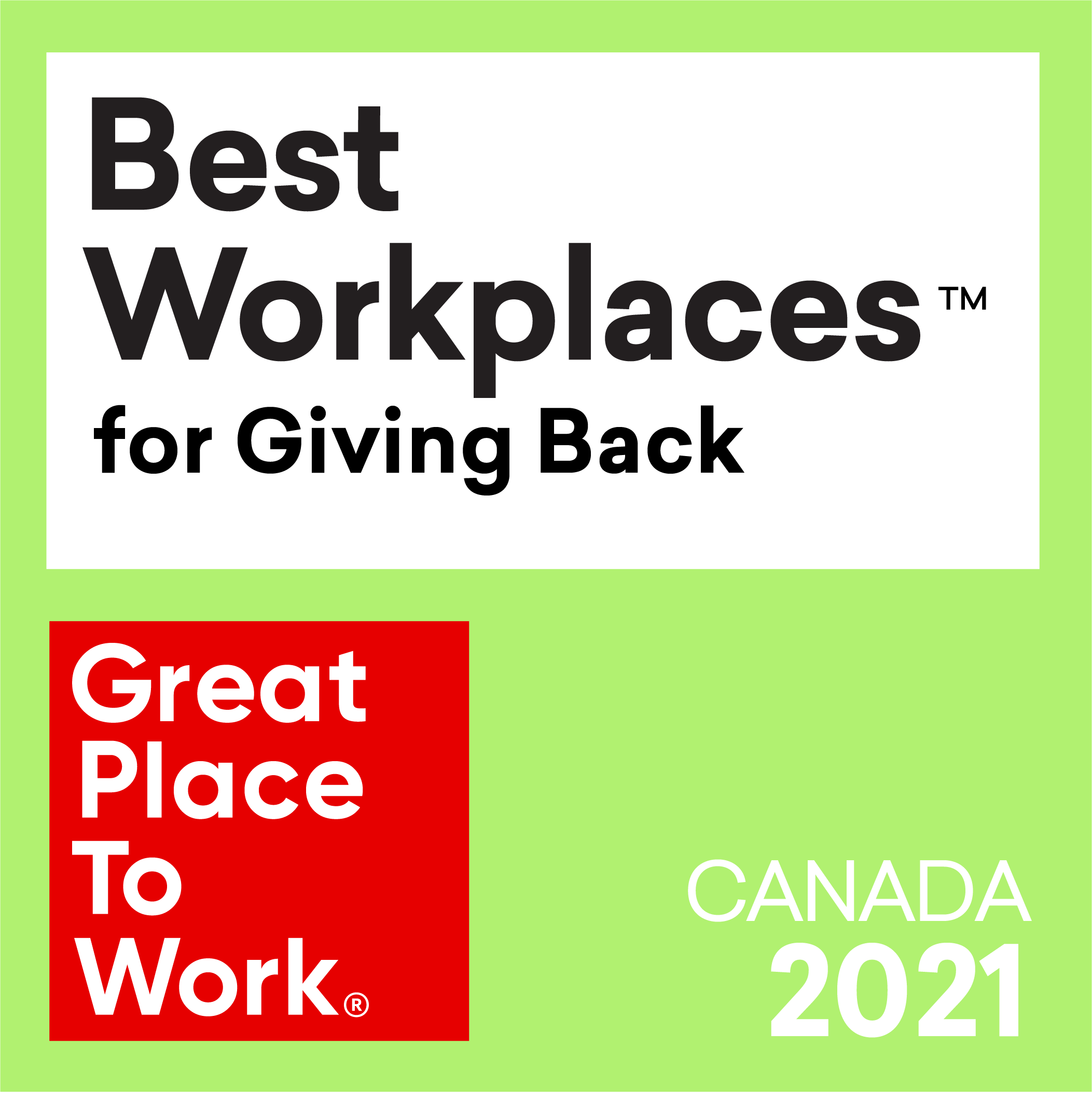 Best Workplaces for Giving Back 2021